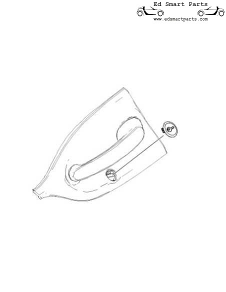 Cache serrure de porte Smart ForTwo ForFour 453