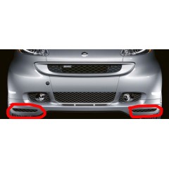 Smart ForTwo 451 Spoiler anteriore Brabus griglia gitter sinistra o destra