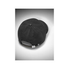 Cappellino donna Mercedes logo ricamato cotone nero 2