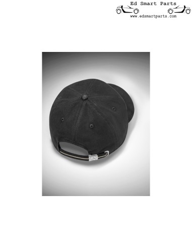 Cappellino donna Mercedes logo ricamato cotone nero