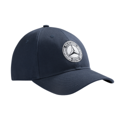 Boné Mercedes Classic Logo Vintage algodão azul marinho Mercedes-Benz