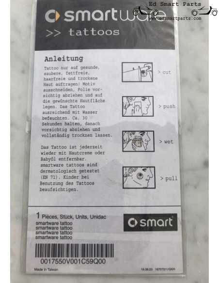 Tatuaggi Smartware originali della collezione Smartware del 2004