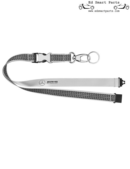 Originele Mercedes-Benz Silver AMG Motorsport Lanyard