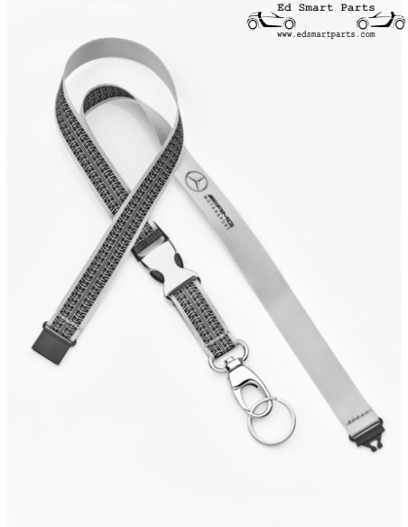 Originele Mercedes-Benz Silver AMG Motorsport Lanyard