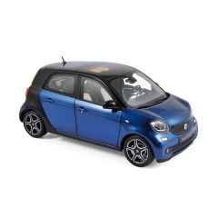 NOREV Smart Forfour 453 Prime Black/Blue Model Car 1:18