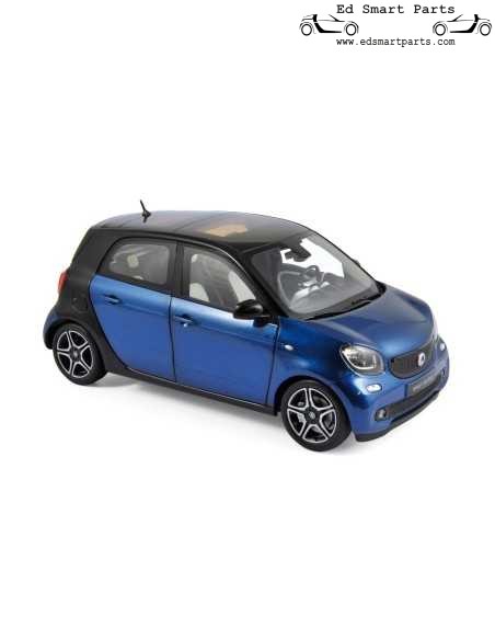 NOREV Smart Forfour 453 Prime Schwarz/Blau Modellauto 1:18