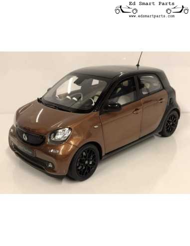 NOREV Smart Forfour 453 Prime Zwart/Bruin Model Auto 1:18