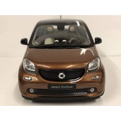 NOREV Smart Forfour 453 Prime Black/Brown Model Car 1:18 2