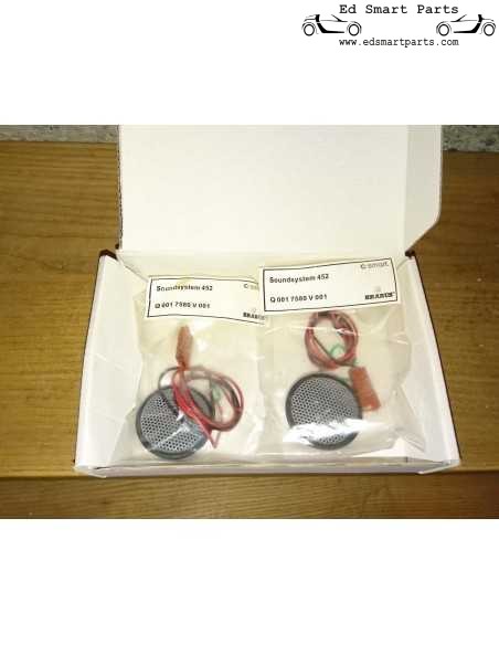 Sistema de som Brabus Smart Roadster original, alto-falantes de médio porte + tweeters, item de colecionador ultra-raro