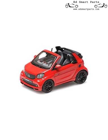 SMART BRABUS ULTIMATE 125 CABRIOLET – 2017 – ROT 1:43 Minichamps