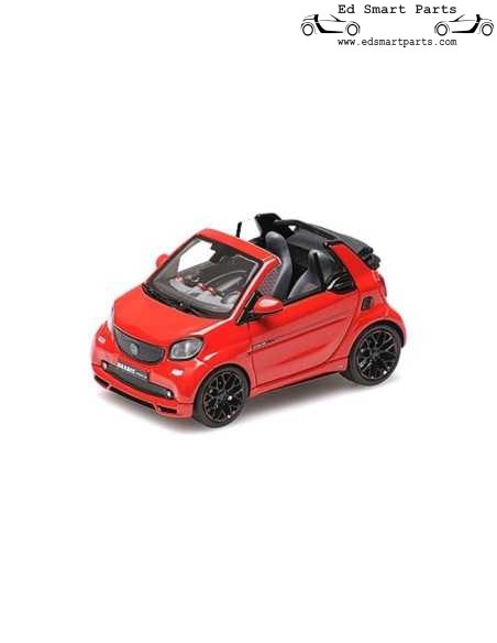 SMART BRABUS ULTIMATE 125 CABRIOLET – 2017 – ROOD 1:43 Minichamps