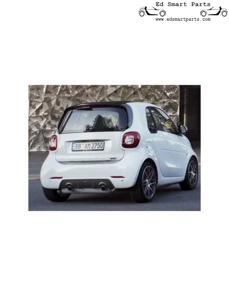 OEM origineel Smart Fortwo (453) Brabus achterbumper sierpaneel