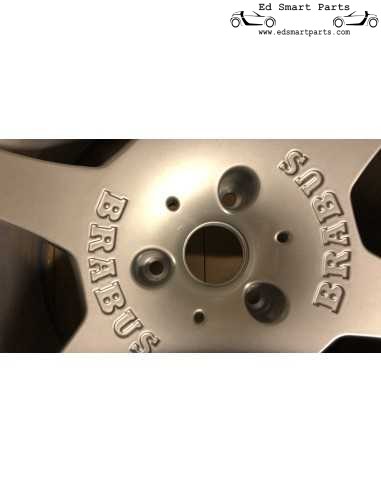 smart Brabus Fortwo 451 16" Monoblock A Roda dianteira de liga leve