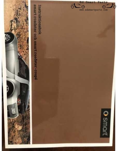 novo Manual de Operações do Smart Roadster Instruções de Operação em sueco