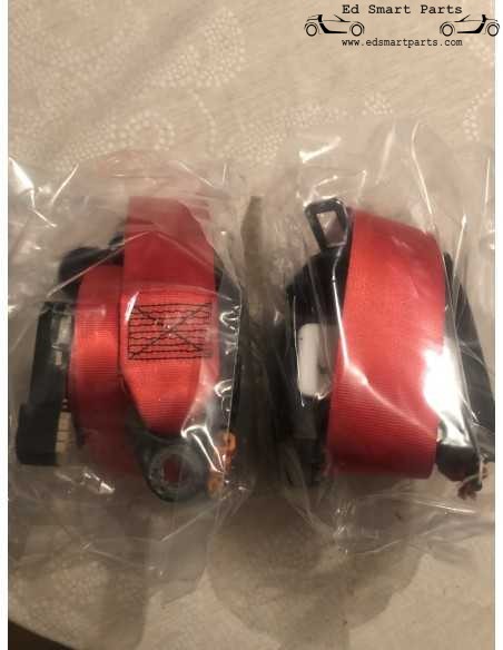 Pretensionatori cinture di sicurezza Smart Roadster coppia destra e sinistra, nuove cinture rosse