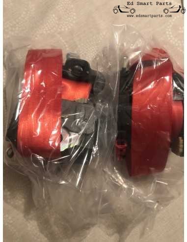 Paire de prétensionneurs de ceintures de sécurité Smart Roadster, droite et gauche, nouvelles ceintures rouges
