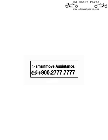smartmove assistentiesticker smart roadster forwo forfour