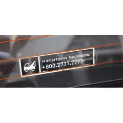adesivo assistenza smartmove smart roadster fortwo forfour
