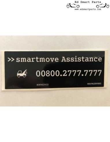 Adhesivo de asistencia SmartMove para Smart Roadster Fortwo Forfour