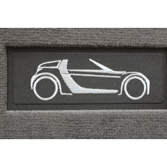 Tappetini in grafite per Smart Roadster LHD SKY LINE 2