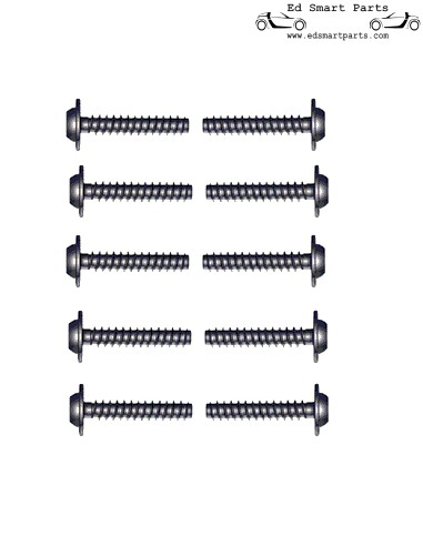 Vite per carrozzeria x10 - adatta per clip treenail