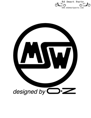 MSW X2 Felgen schwarz glänzend 15 Zoll ET30 3x112 Komplettsatz für Smart Fortwo 451
