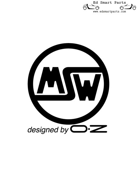 MSW X2 Wheels Gloss Black 15 Inch ET30 3x112 Full set for Smart Fortwo 451