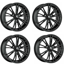 MSW X2 Wheels Gloss Black 15 Inch ET30 3x112 Full set for Smart Fortwo 451