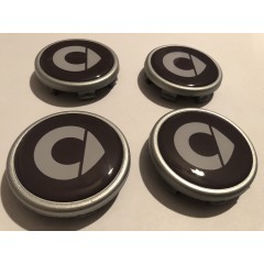 Smart Wheel Centre Cap set "new style" logo for genuine smart wheels