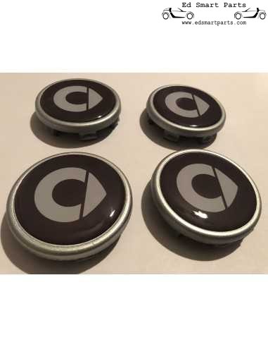 Smart Wheel Centre Cap set "nieuwe stijl" logo voor originele smart wielen