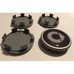 Ensemble de cache-moyeux Smart Wheel avec logo « nouveau style » pour les roues Smart authentiques 2