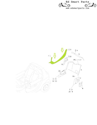 Smart Crossblade CUBIERTA UMBRAL INTERIOR