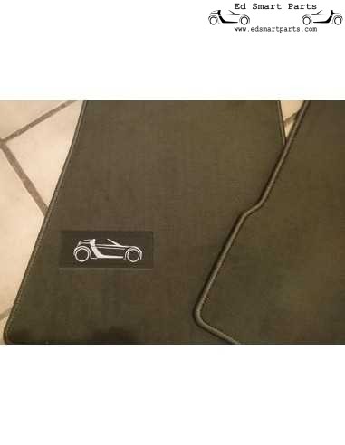 Tappetini in grafite per Smart Roadster LHD SKY LINE