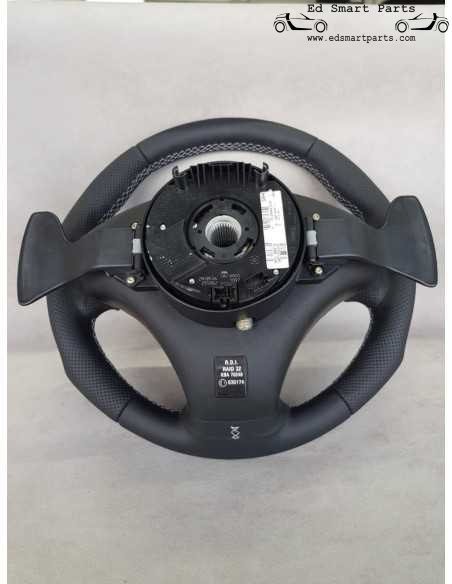 Volante deportivo Smart Roadster RAID de 320 mm con levas de cambio