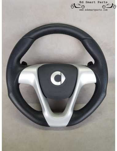 Volante sportivo in pelle Smart ForTwo 451 con funzione di cambio al volante