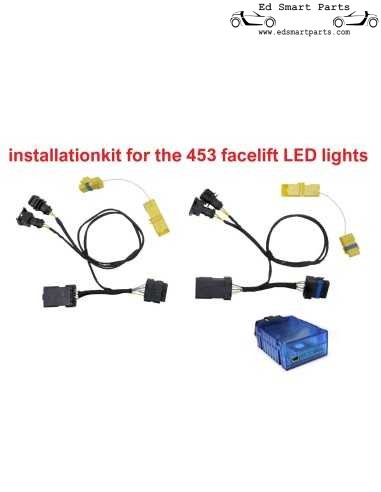 Kit di installazione adattatore per cavo fari Smart Fortwo 453 LED Facelift con dongle