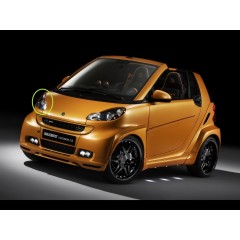 Faros delanteros ahumados Brabus Xclusive para Smart fortwo Coupe y convertible C451 2