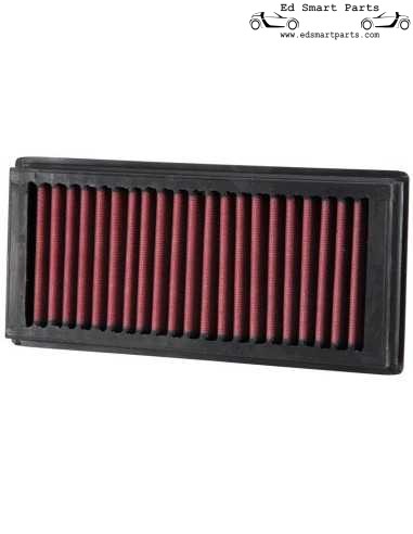 Filtre à air de remplacement K&N adapté pour Smart Forfour 1.1, 1.3, 1.5 2004-2006