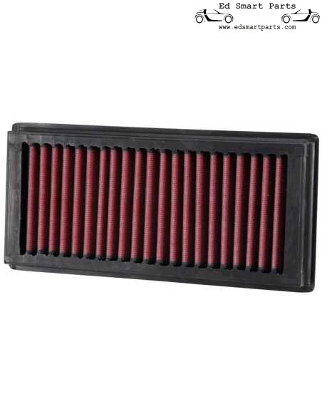 K&N Replacement air filter suitable for Smart Forfour 1.1, 1.3, 1.5 2004-2006