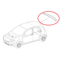 Spoiler posteriore tetto Smart ForFour 454 Brabus A4547900088 2