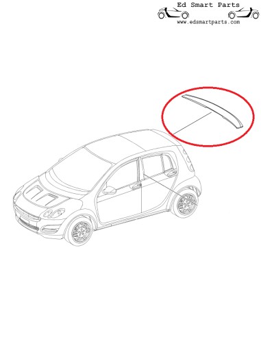 Smart ForFour 454 Brabus achterdakspoiler A4547900088