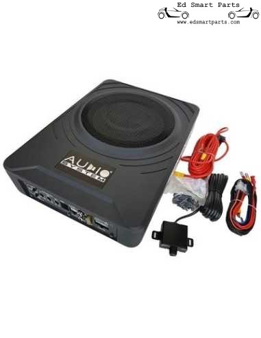 AUDIOSYSTEM 8" AKTIVER UNTER- ODER HINTERSITZ-SUBWOOFER 250/200 WATT RMS 2 OHM