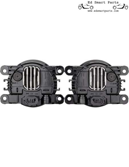 Kit de phares antibrouillard à LED noir/fumé Smart Fortwo ForFour 453