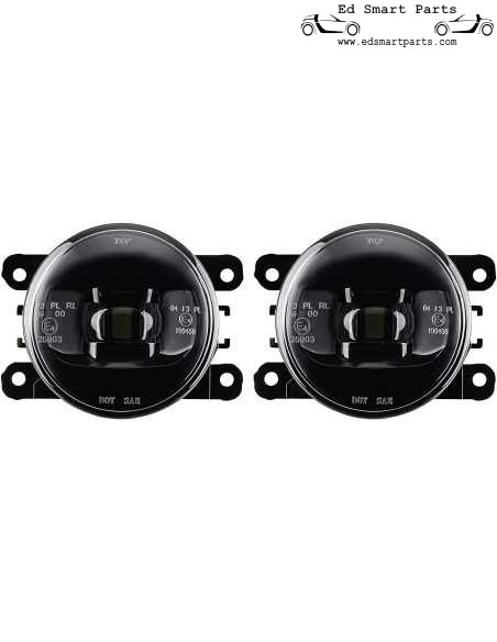 Black / Smoke LED Foglight set Smart Fortwo ForFour 453