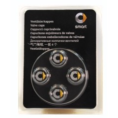 Tappi valvola pneumatici in alluminio con logo a testa di pollo colorato per la tua smart B66472003