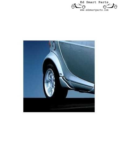Juego de aletas laterales traseras Brabus para Smart ForTwo Coupe 450 izquierda y derecha