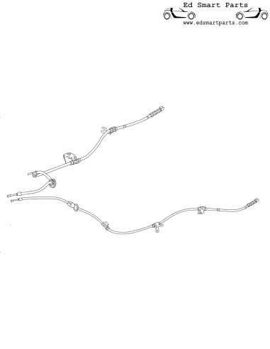 Cable de freno de mano de estacionamiento OEM adecuado para modelos Smart Forfour 454