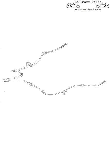 Cable de freno de mano de estacionamiento OEM adecuado para modelos Smart Forfour 454