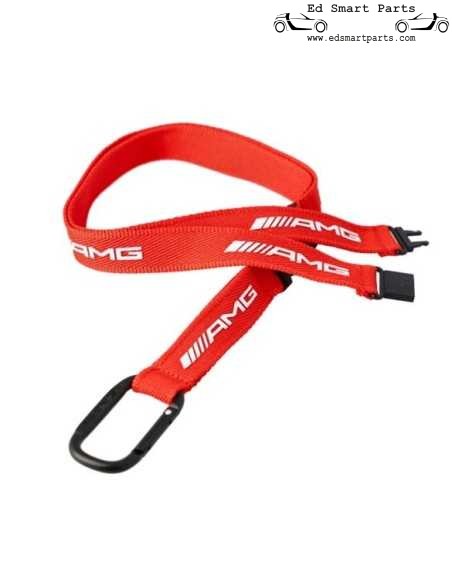 Mercedes-Benz AMG Racing Lanyard Rosso Logo AMG Bianco