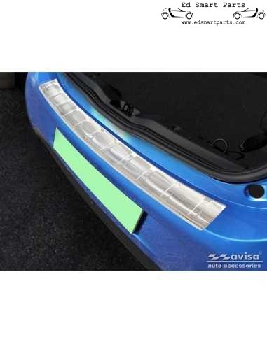 Protection de pare-chocs arrière en acier inoxydable adaptée à Smart ForFour 453 avec EQ 'Ribs'